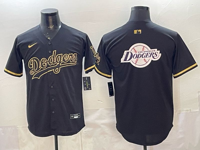 2026 Men Nike Los Angeles Dodgers Blank black gold Game MLB Jersey 0029